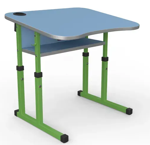 Стіл учнівський одномісний з нахилом №4-6 /700х500 МФ Вересень